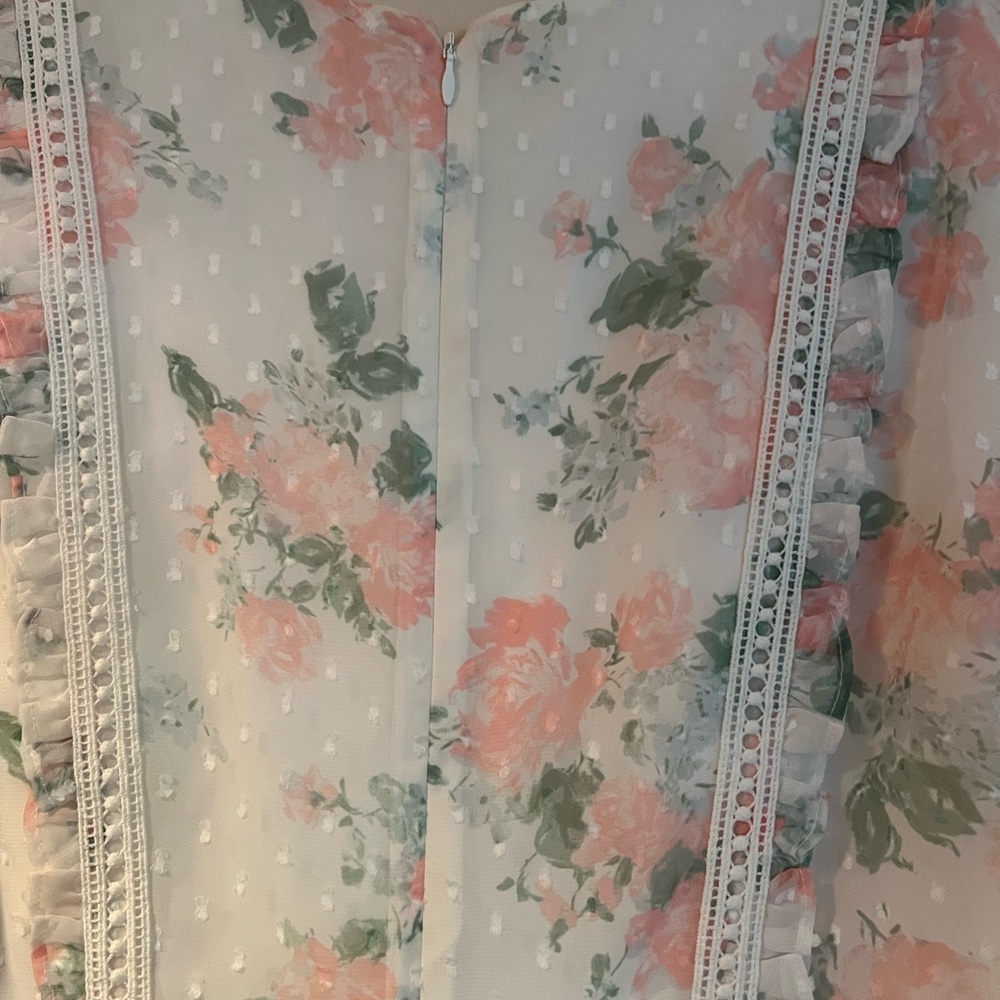 Rachel Parcell Floral Ruffle Sleeve Dress - Picture 5 of 6